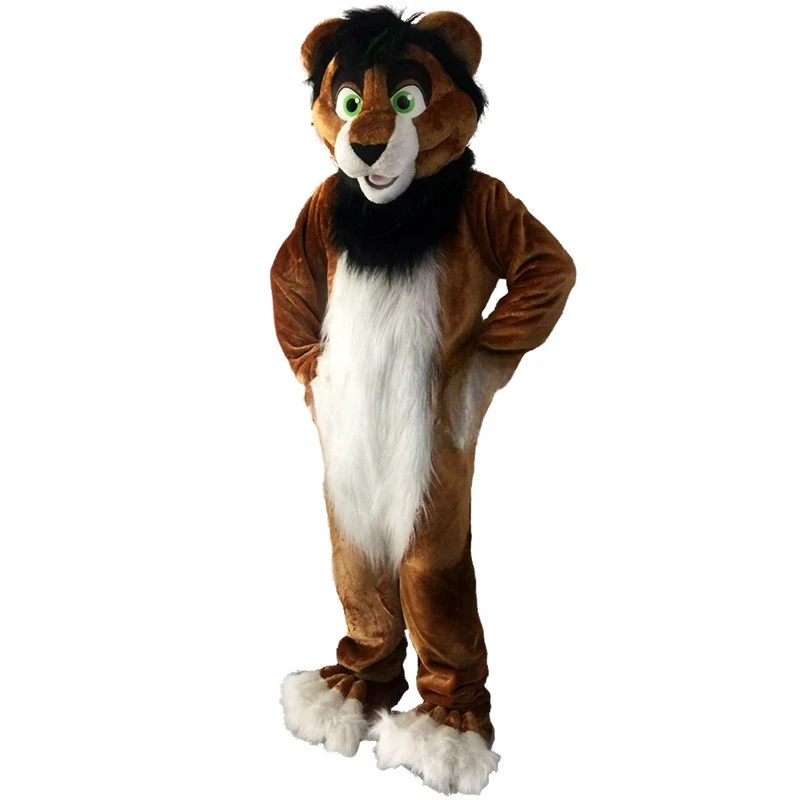 Lion Wearing Headgear Mascot Activity Props Mascot Walking Doll Animal Costume