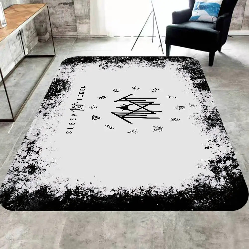 Band S-Sleep Token Entrance Door Mat Washable Non-Slip Living Room Sofa Chairs Area Mat Kitchen Welcome Doormat