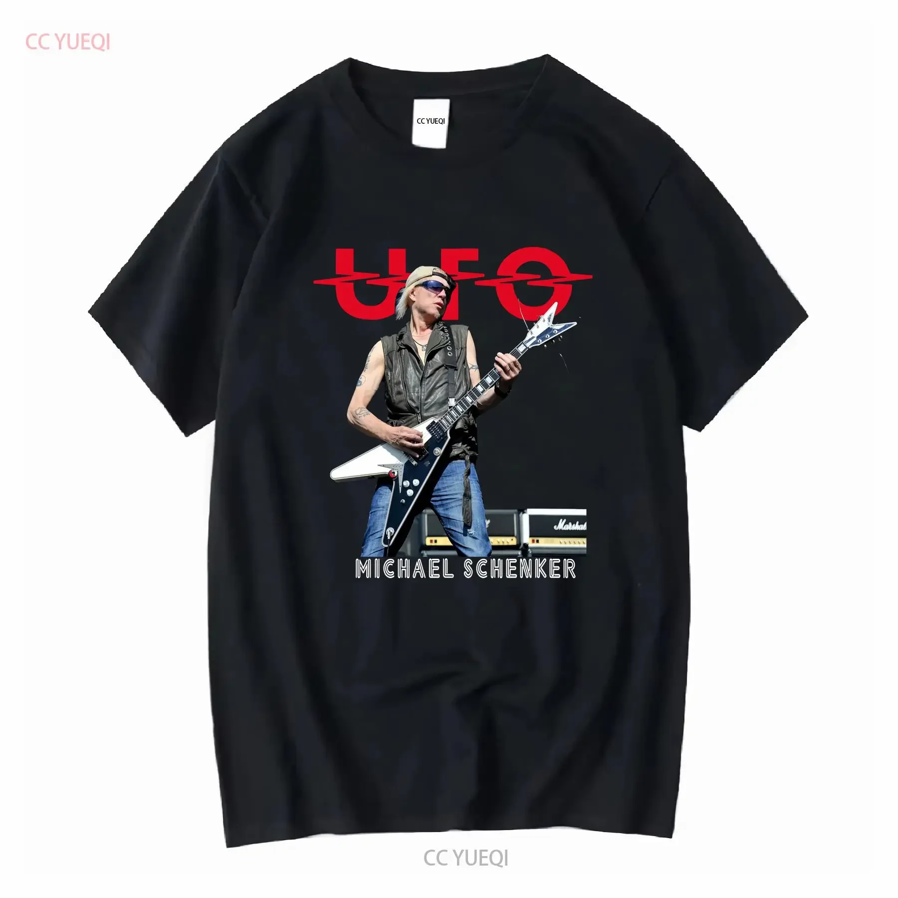 Guitarrista Michael Schenker UFO gráfico camiseta para hombre talla S 5XL EE. UU. manga larga o corta vintage lavado Unisex ligeramente suave