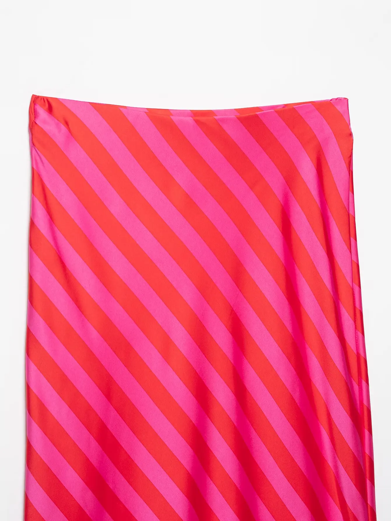 Damen Mode Satin-Streifen-Sets Sexy Neckholder Rückenfreies Ärmelloses Top + Lange Röcke Sommer Urlaub Neu 2-teilig – Detail 18