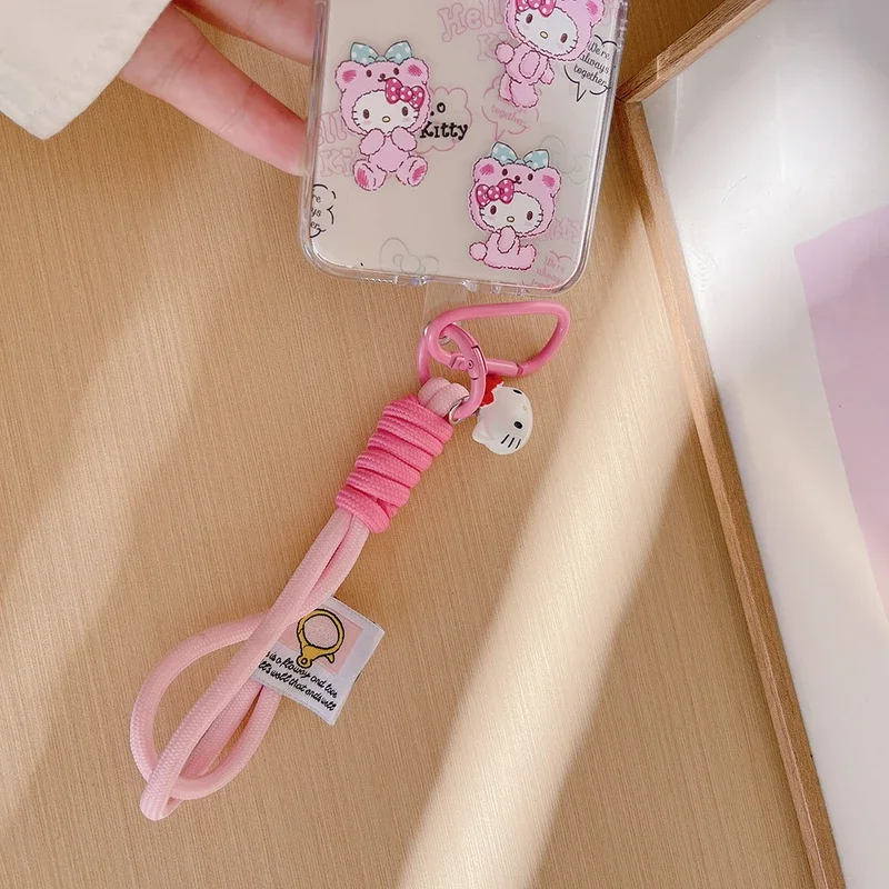 Cute Cartoon Sanrio Hello Kitty Transparent Phone Case For Samsung Galaxy Z Flip 6 5  Cases Soft TPU Back Cover For Z Flip 3 4 image 6