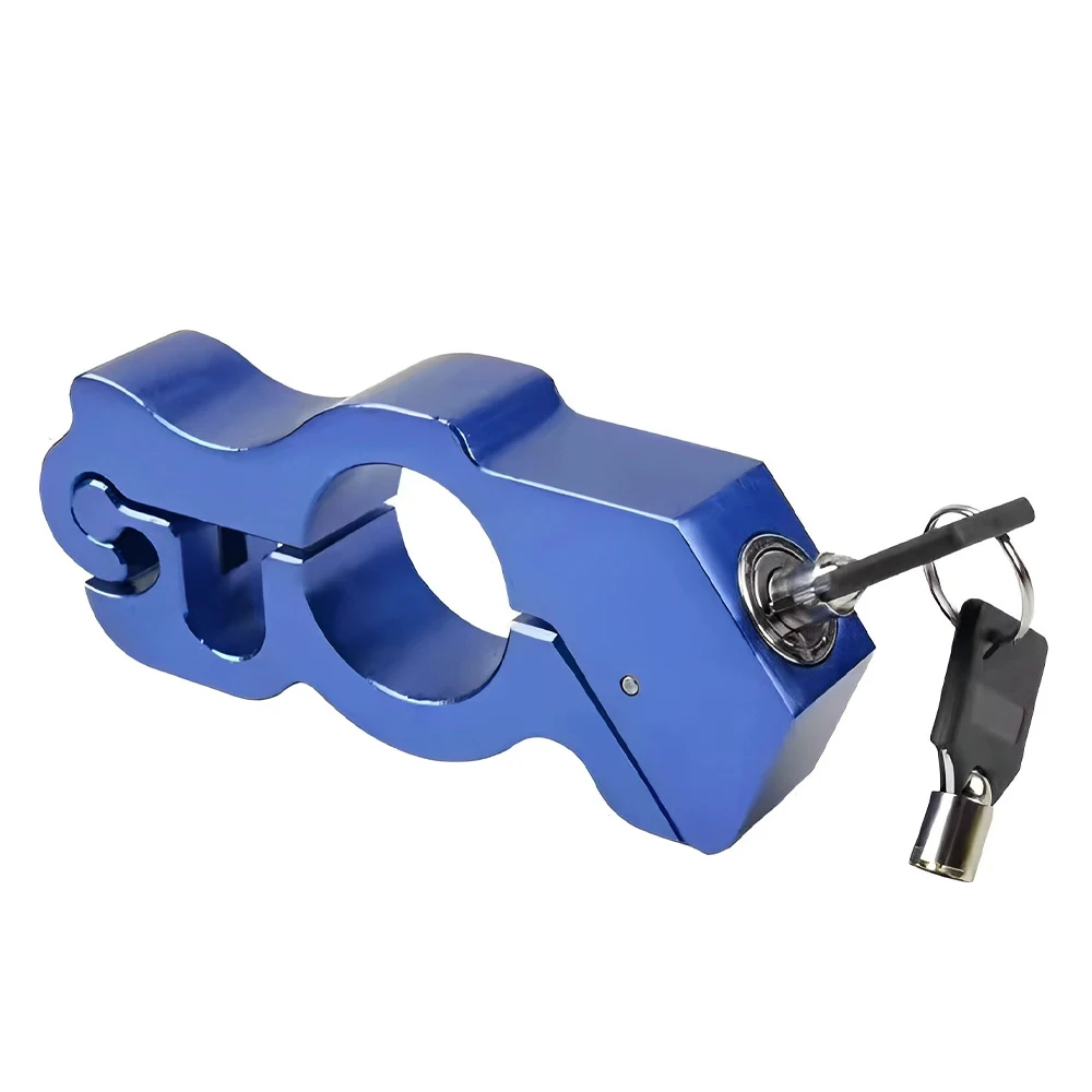 오토바이 핸들바 잠금 장치, 핸들바 브레이크 핸들 솔리드 잠금, 스틸 잠금 모방, 당김봉 ATV, 먼지/도로용 바이크 도난 방지