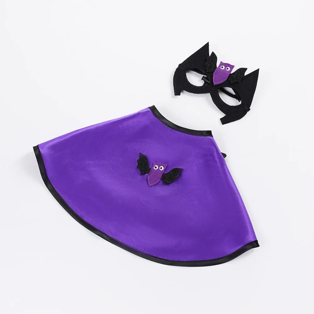 

Adjustable Dog Halloween Costume Cartoon Bat Pet Wizard Cloak Decorative with Face Mask Pet Transformation Costume