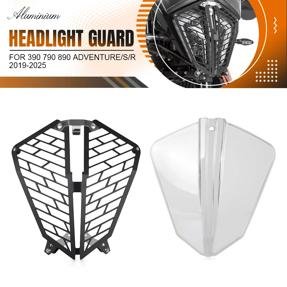 

Motorcycle Accessories For 390 790 890 ADVENTURE/S/R 2019 2020 2021 2022 2023 2024 2025 Plastic Headlight Protector Cover Grill