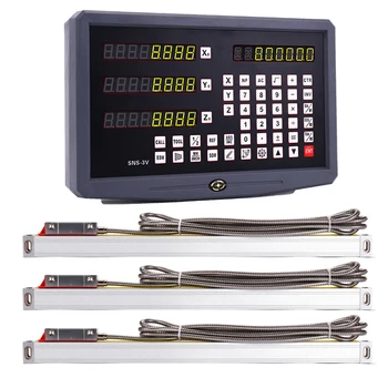 SNS-2V SNS-3V Dro 키트 선형 인코더 세트 디지털 판독 디스플레이 5U 5V TTL 2 3 축 기계 50 ~ 1000mm