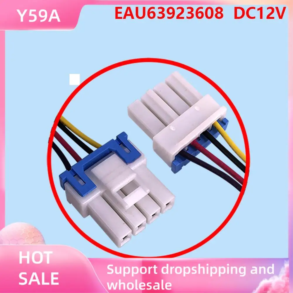 

Y59A EAU63923608 Двигатель вентилятора холодильника с морозильной камерой для холодильника Двигатель охлаждающего вентилятора DC12V 1A