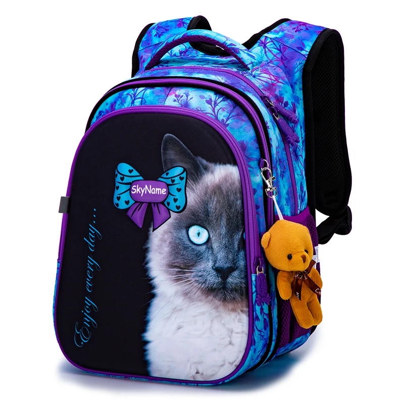 

3D Cartoon School Backpacks for Boys Girls Orthopedic School Bag Kids Lightweight Waterproof Primary Backpack School Mochila