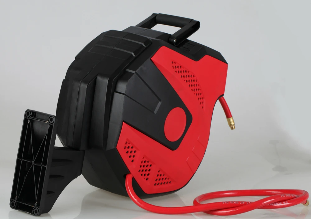 25M Auto-Rewind Air Hose Reel 360° Swivel - Heavy Duty Leak-Proof for Garage/Workshop | Industrial Hose Reel