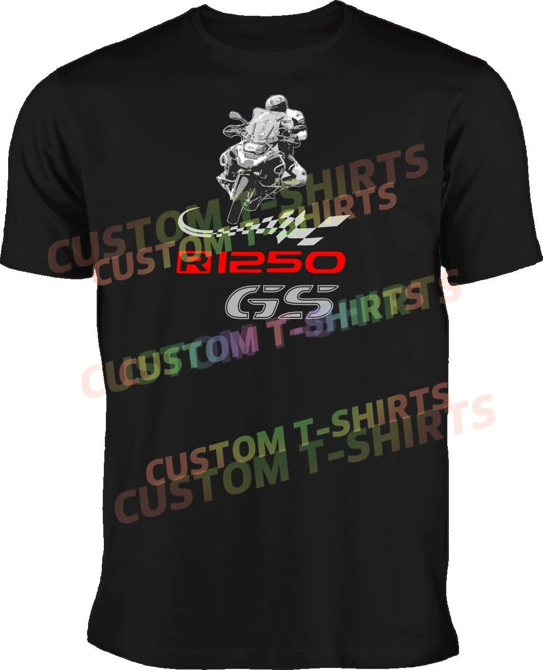 

R1250 GS Motorcycle T-shirt Men Women Cotton Tees Short Sleeve Luxury Brand T-shirt Streetwear Y2k Tops Men's Clothing Summer