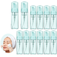 10PC Foaming Soap Bottle Empty Plastic Mousse Facial Cleanser Pump Bottle Travel Refillable Lotion shampoo Dispenser 60ml