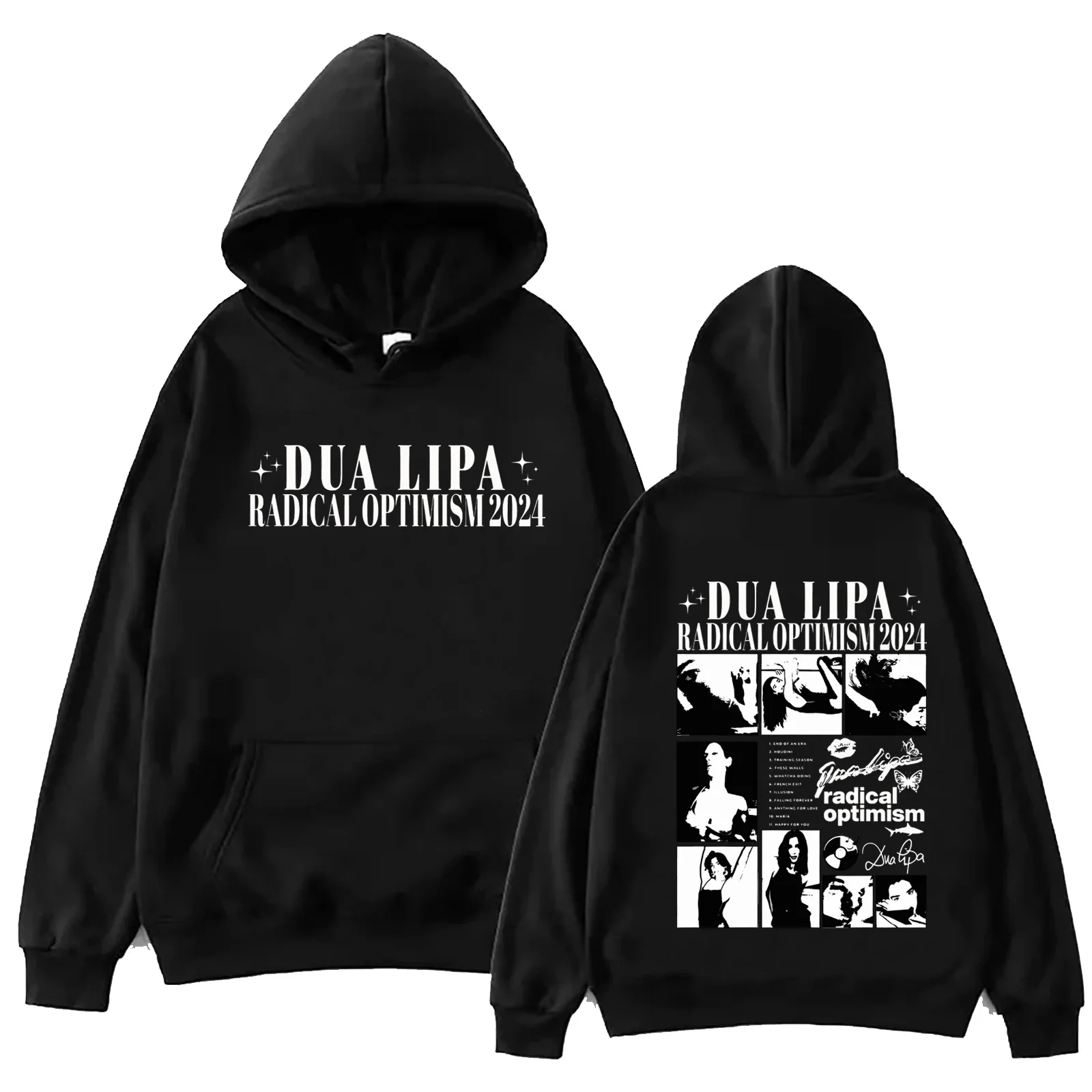 

Dua Lipa Radical Optimism 2024 Hoodie Harajuku Hip Hop Pullover Tops Popular Music Sweatshirt Fans Gift