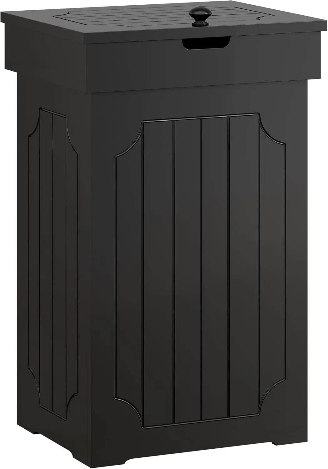 

13 Gallon Wooden Trash Can Cabinet with Lid, Dog Proof Kitchen Garbage Bin for Home Farmhouse Style