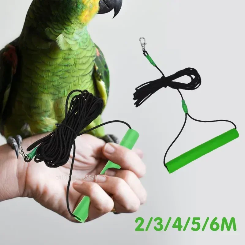 2-6m Pet Bird Outdoor Training Harness Rope Bird Foot Chain Parrot Anti-flying Traction Straps Bird Feet Bracelet Foot Ring