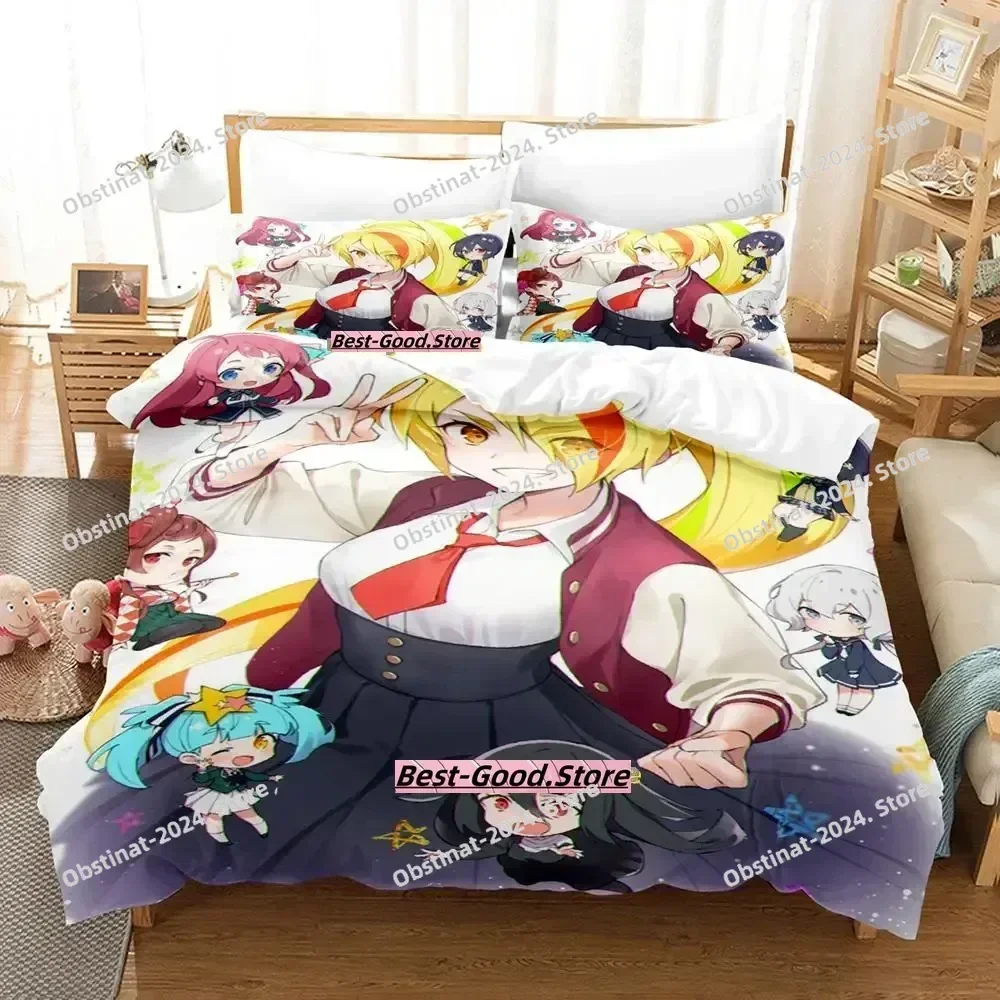 2023 New Zombie Land Saga Bedding Set Printed Bed Set With Pillowcase Bed Duvet Cover Soft Single Double Queen Super King Size