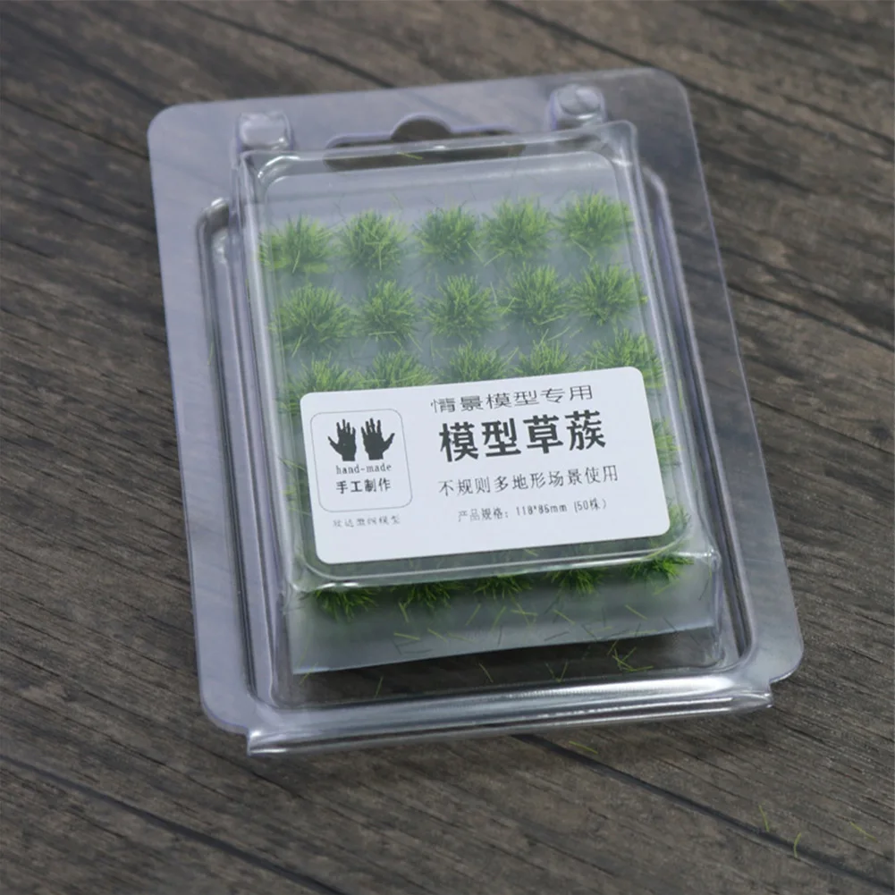 

50 Pieces Static Grass For Tufts for Miniature Model Railroad Layout and Architectural Landscape Scenery Decoration