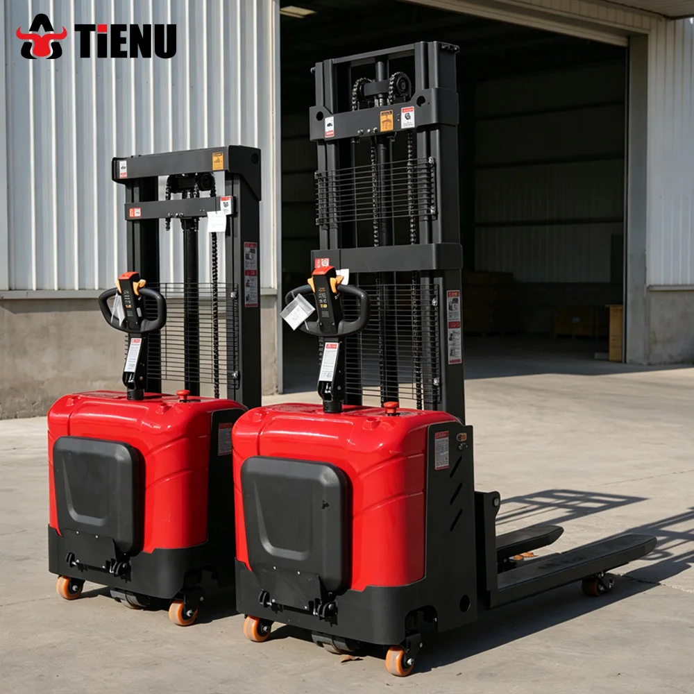 Customized hot selling warehouse portable stacker fully electric pallet stacking equipment with easy climbing ability