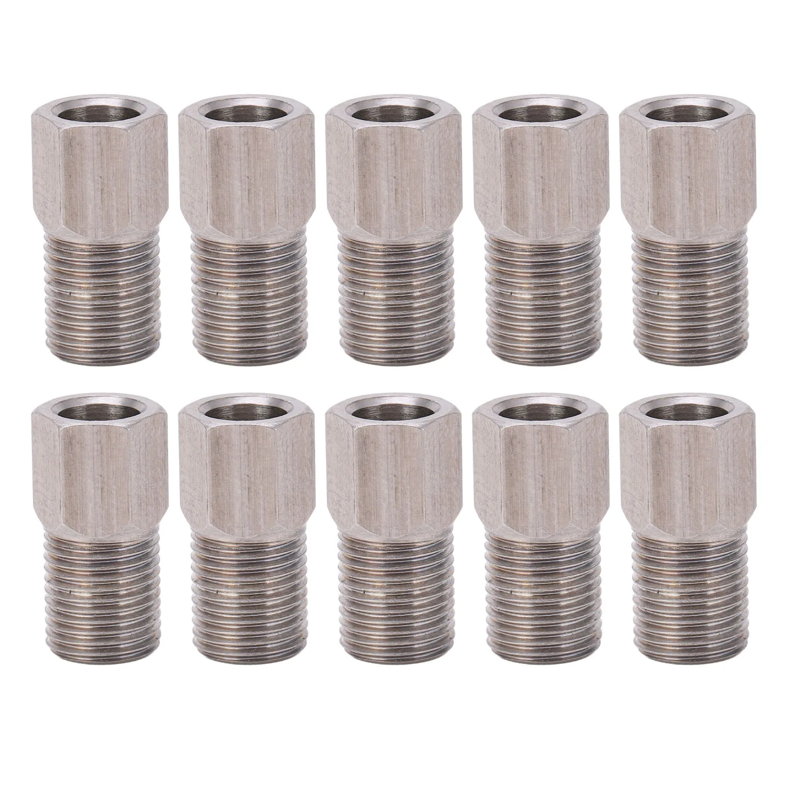 8mm Stainless Steel Compression Nut, 10pcs Bicycle Brake Hose Bolt, Bicycle Hydraulic Hose Screw Bolts for Mountain Bikes