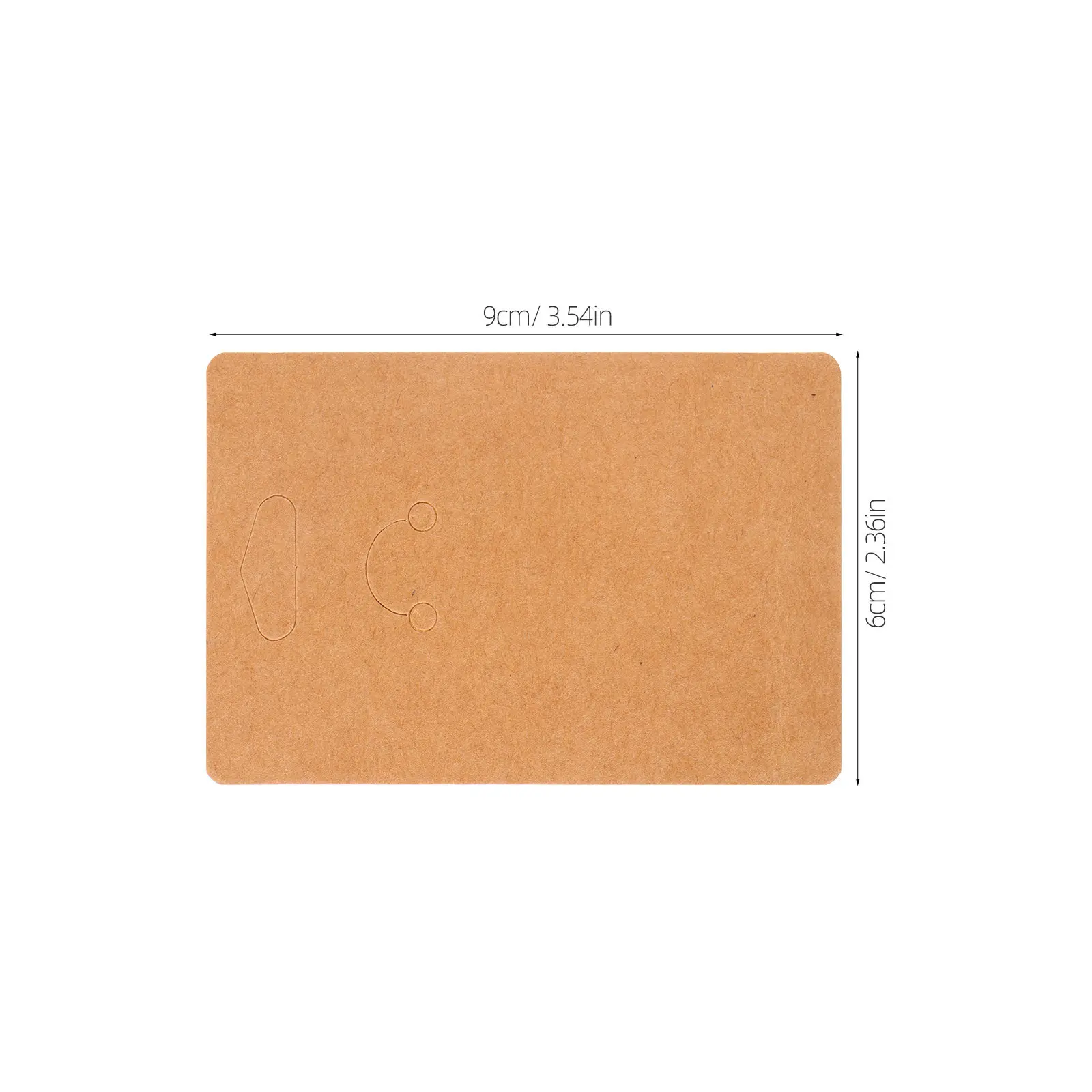 100Pcs Brown Kraft Paper Keychain Display Cards Minimalist Keyring Holder Cards Lightweight Protective Jewelry Packaging view 5