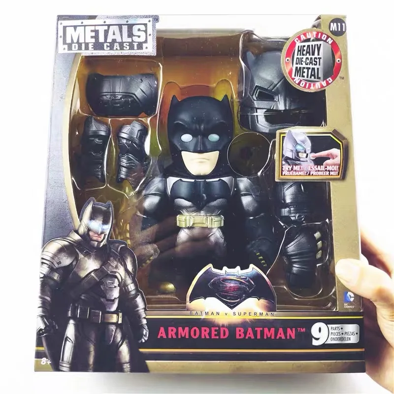 Batman Armor Action Figure Movable Joint Dark Knight Exchangeable Head Desktop Ornaments Adult Collector Toy