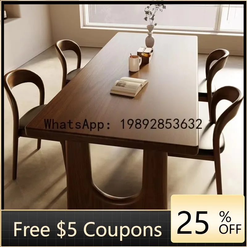 z5 Solid Wood Dining Table Home Use Natural Wood Dining Table and Chairs Solid Wood One Table Four Chairs Set