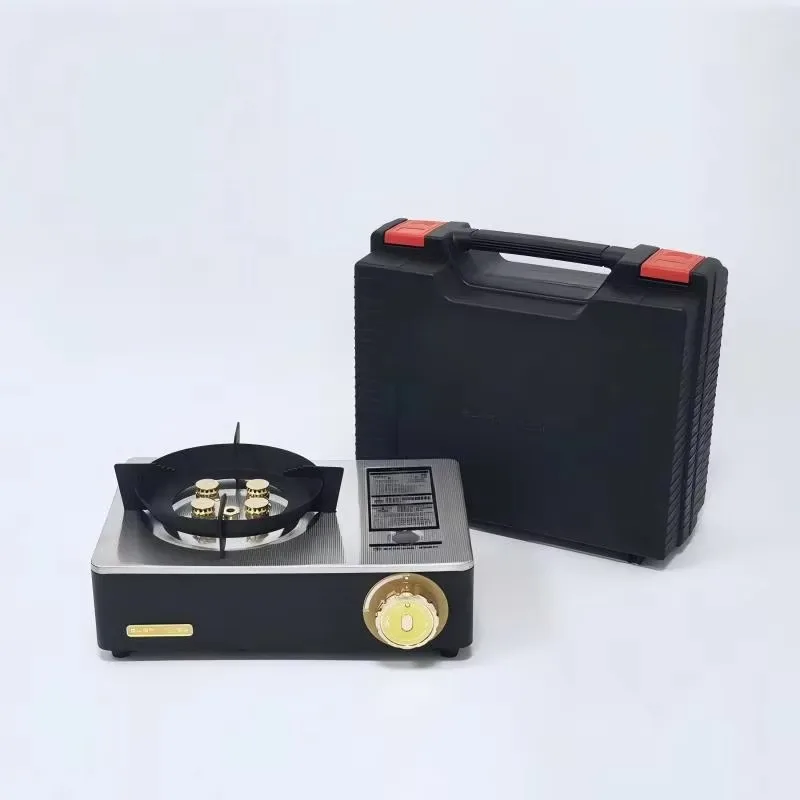 AZ06S New Portable Camping Stove, 6000W Butane Gas Burner For Outdoor Picnic BBQ, Wind-Resistant With Piezo Ignition
