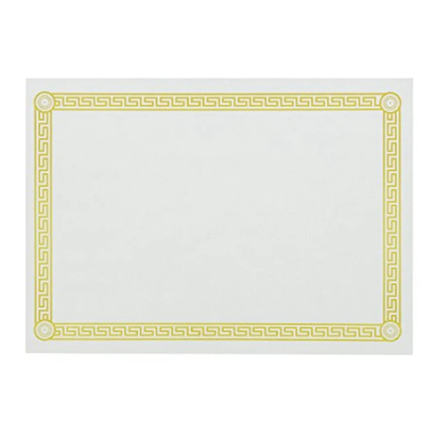 

Greek Key Design Disposable Placemats Package of 1000 White