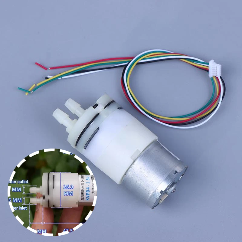 

1/2/3PCS DC 6V-12V Micro 2418 Brushless Motor Water Pump Diaphragm Dosing Metering Self Priming Water Pump PWM Control