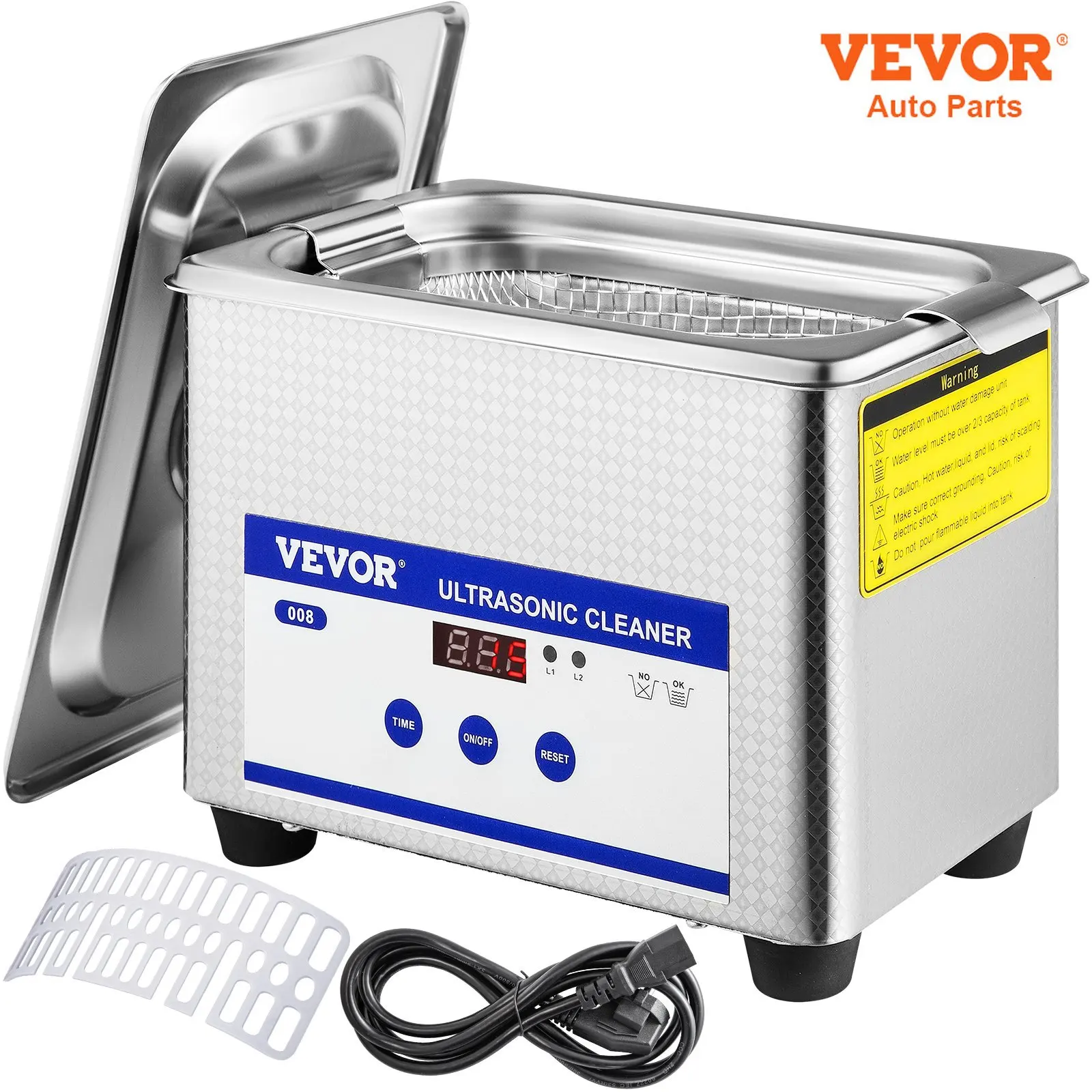 VEVOR 800ml pulitore ad ultrasuoni lavatrice portatile 35W Mini lavastoviglie lavapiatti bagno ad ultrasuoni Sonic per elettrodomestico