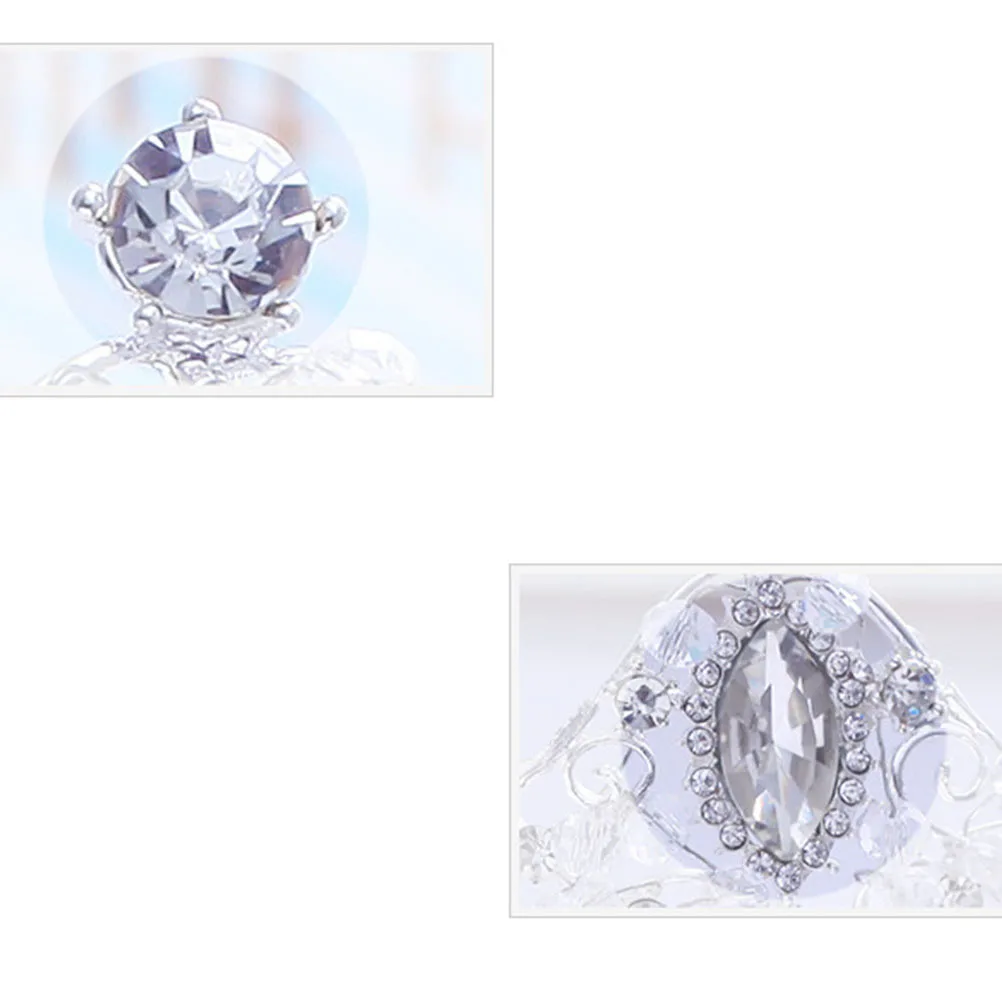 

Elegant Crystal Tiara Crown for Women Wedding Bridal Sparkling Lightweight Chic Headpiece Durable Popular Bridal Accessories