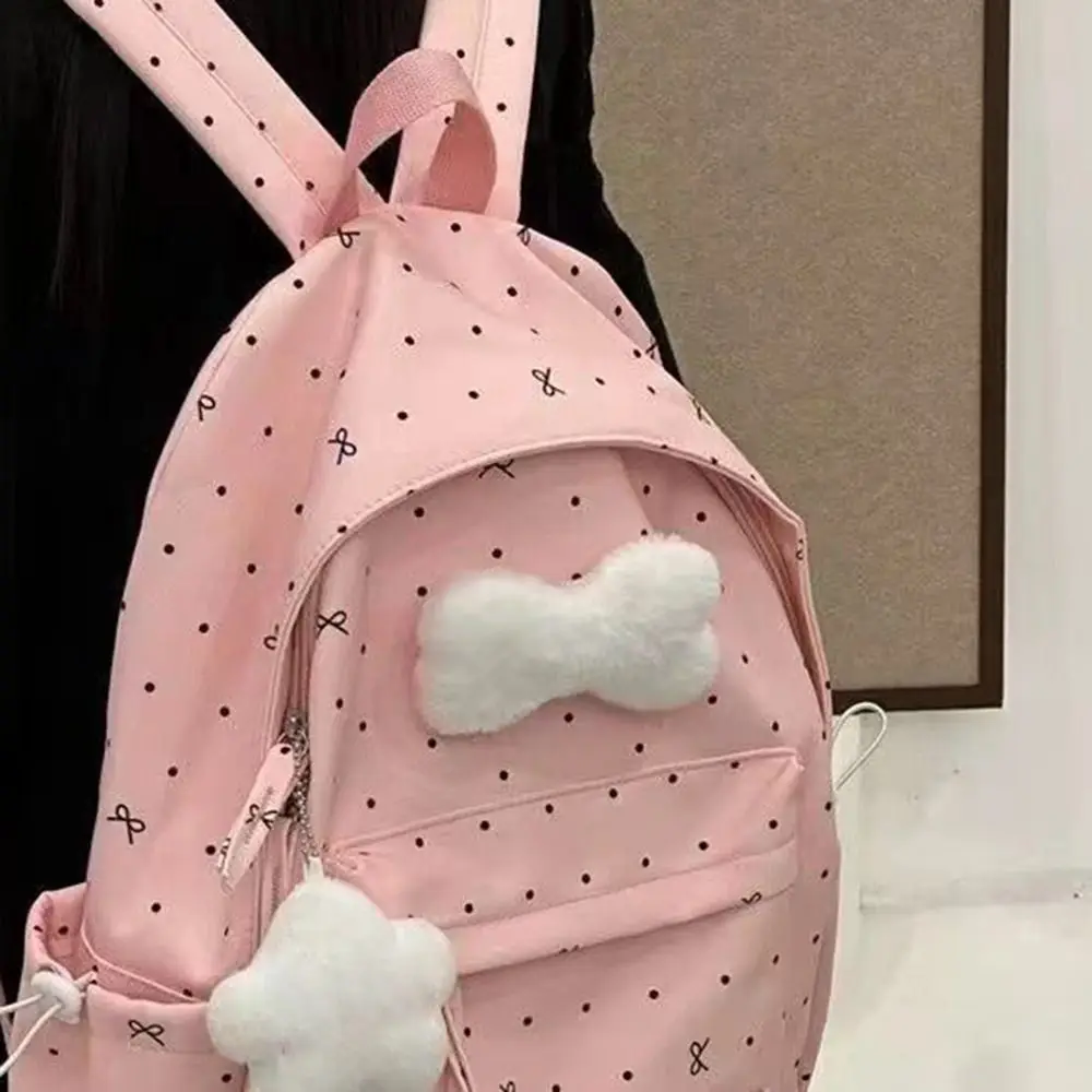 حقيبة ظهر لطيفة ذات سعة كبيرة على شكل فيونكة وخفيفة للغاية من النايلون للفتيات حقيبة سفر قابلة للتنفس #2