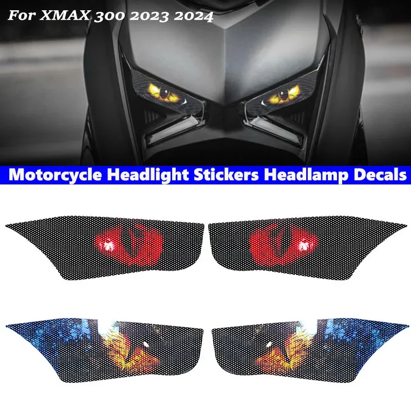 Motorcycle Headlight Stickers Waterproof Headlamp Decals For Yamaha NMAX N-MAX 155 TURBO NMAX155 V3 2025 Protective Accessories