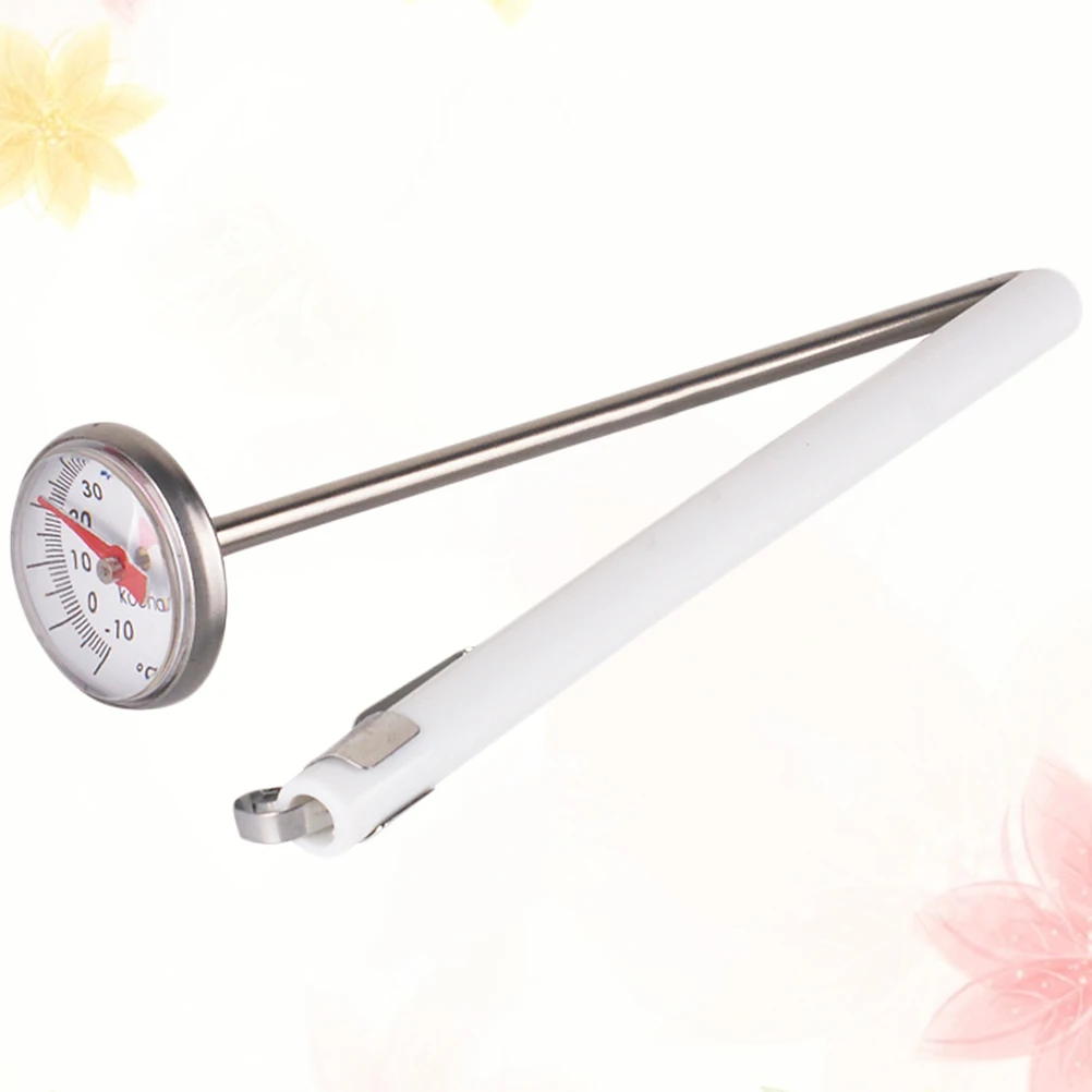 

Milk Powder Thermometer Portable Feeding Bottle Thermometer Durable Water Thermometer Temperature Measuring Tool for Baby (White