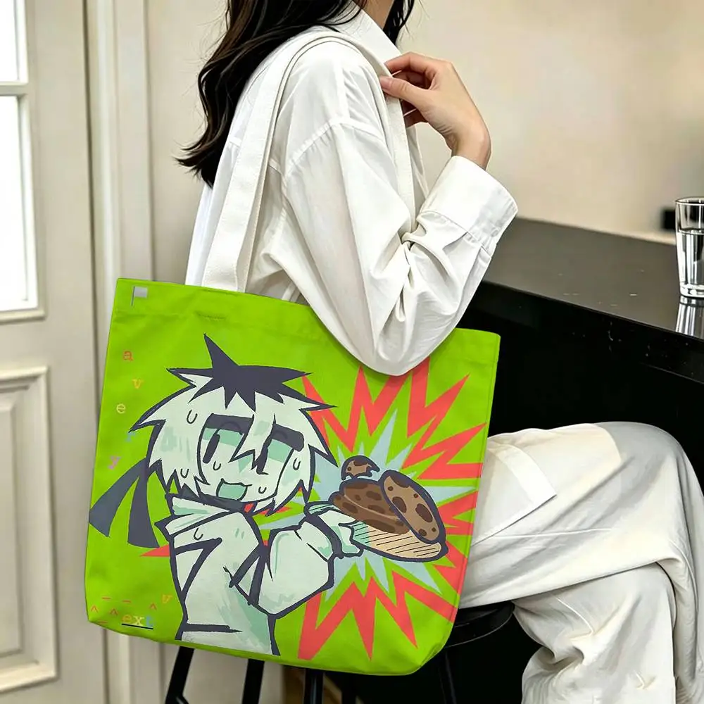 COOL Ze ReGect Printed Canvas Tote Bag Shoulder Bag Commuter Mommy Shopping Bag 2