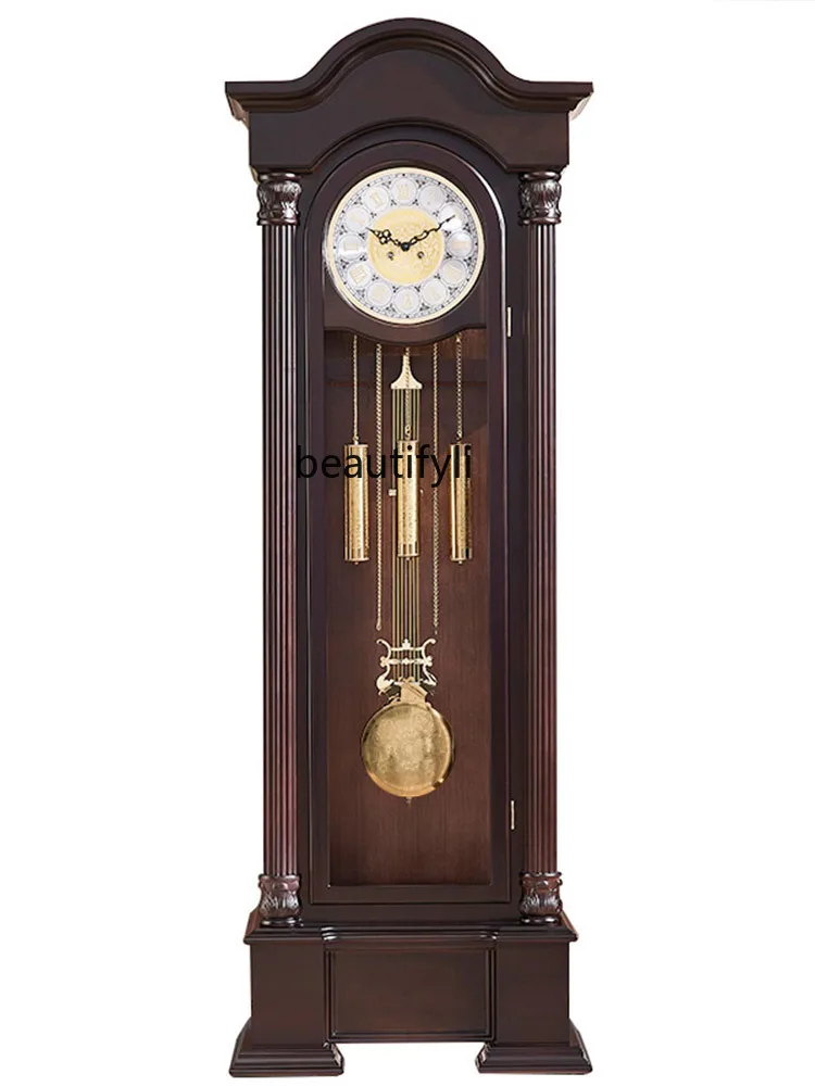 

Seat Clock North Star Copper Mechanical Floor Retro Vertical Clock Pendulum Clock