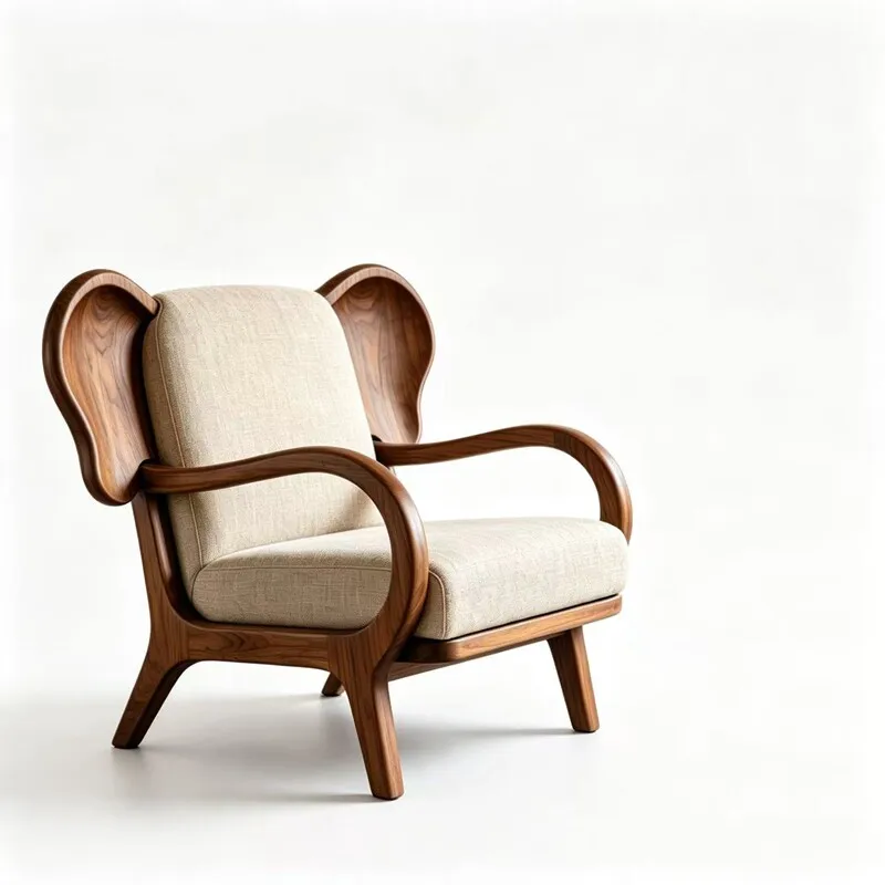 LMMM Song's Aesthetics Baby Elephant Ears Single Chair Living Room Sofa Furniture