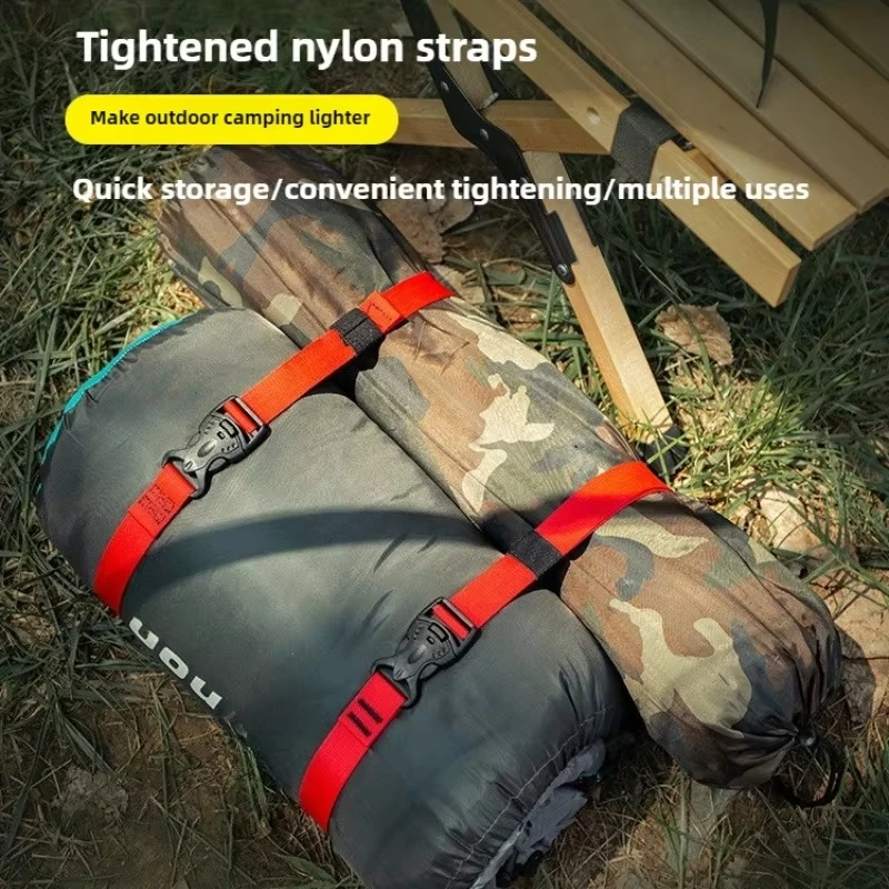 0.6/1/1.5m Cargo Tie Luggage Lash Belt Strap Buckle Camping Nylon Travel Kits Buckle Tie-down Belt Cargo Straps Travel Camping