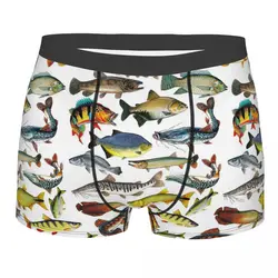 Various Colorful Tropical Fish Men's Boxer Briefs, Highly Breathable Underpants,High Quality 3D Print Shorts Birthday Gifts