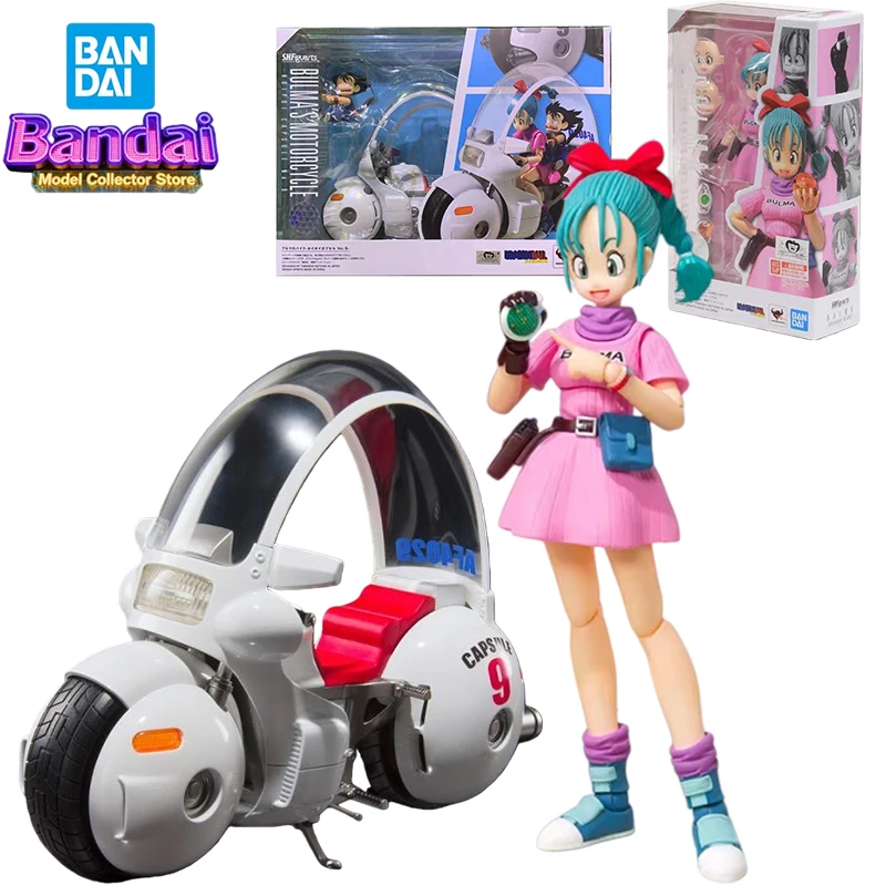 

Распродажа! Фигурки Bandai SHF Бульма: Приключения начинаются! Мотоцикл Бульмы из аниме Dragon Ball. Пластиковые игрушки в оригинальной коробке.