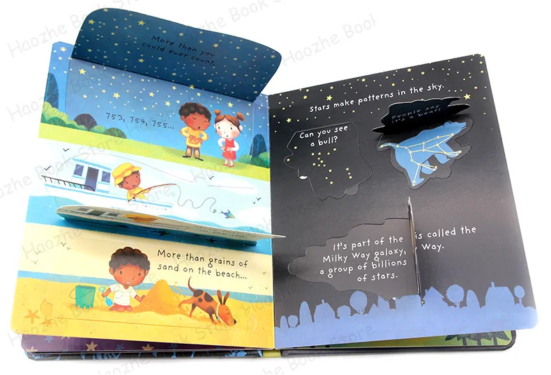 Very First Questions and Answers:  What are Stars Usborne Lift the flap Children's Activity English Learning Book Montessori