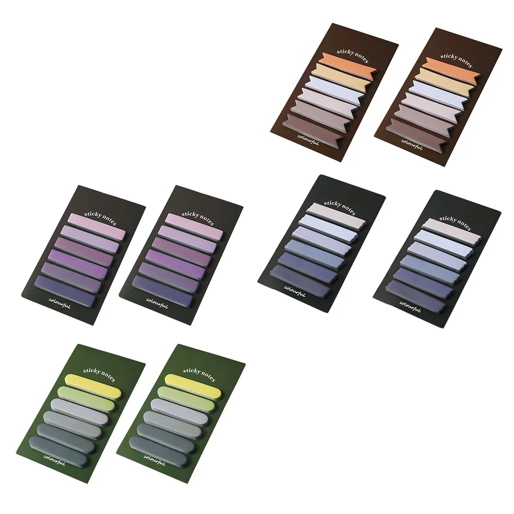 8 مجموعات مذكرة ملاحظات دفاتر الملاحظات ذاتية اللصق ملصقات رسائل لطيفة لتنظيم العمل والدراسة المحمولة حجم صغير لا تؤذي الحواف #4