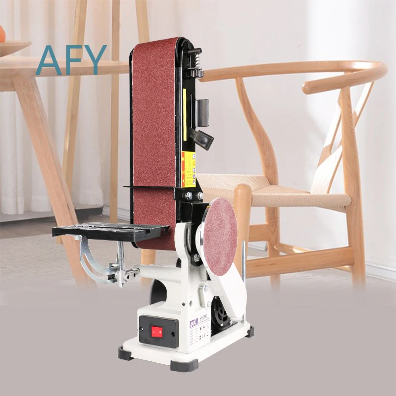 DK-S500 for Desktop Belt Sander for Wood Metal Polishing Wire Drawing Sanding Machine Small Multi Function Power Tool for DIY