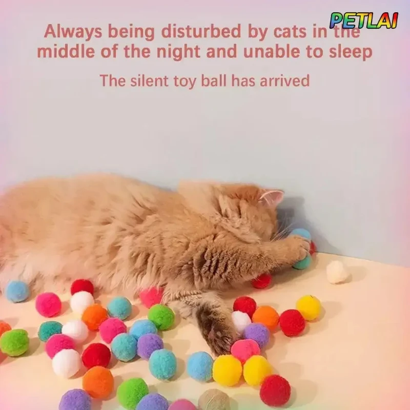 Cat gun toy pom pom Ball Launcher Simulated Pistol Interactive teaser toy pet Dog Toy Mutes Poppy Ball Self-satisfaction Fidget - Image 4