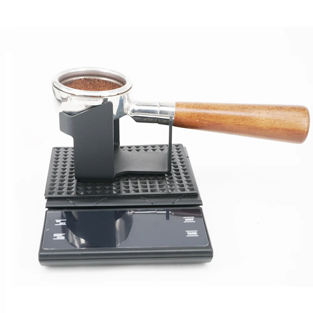 Portafilter Stand Coffee Tamper Station Coffee Tamping Stand Tamper Mat Portafilter Holder For 51/53/54/58MM Coffee Portafilters