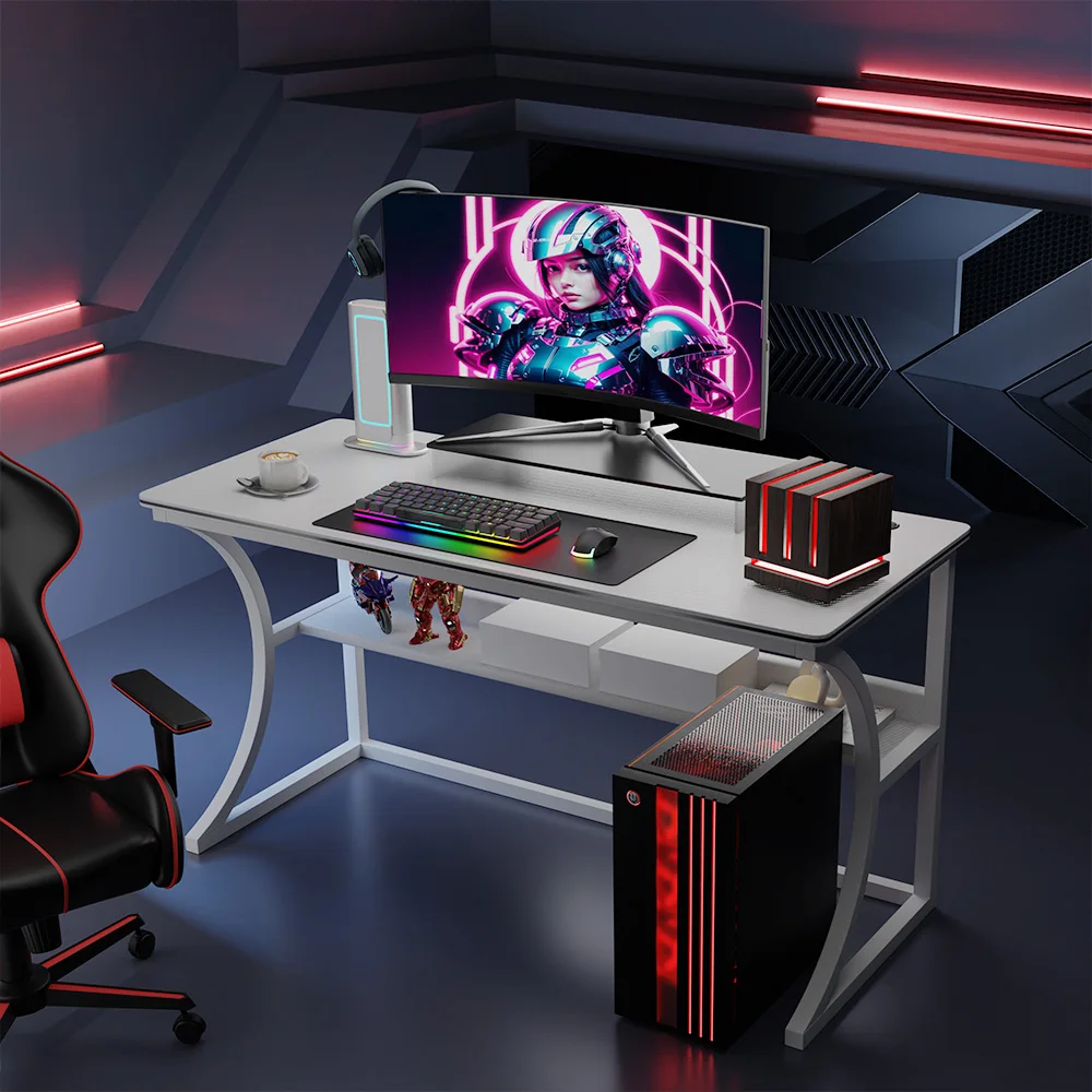 Gaming table Computer desk desktop home live Esports table Student study desk E-sports Table Computer Desk Home Office Desk