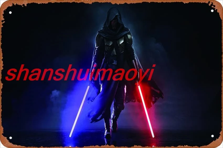 Darth Revan Movie Poster Vintage Metal Tin Sign Funny for Home Coffee Bar Pub Garage Hotel Kitchen Bathroom Door Wall Decor 7855