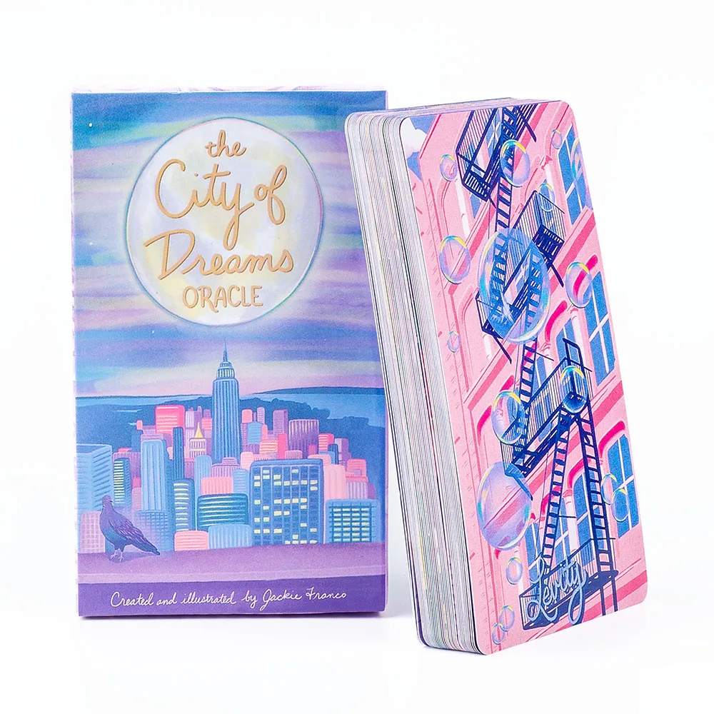 

New The City Of Dreams Oracle Cards 35Cards English Visions Divination Edition Deck Board Playing Games 10.3*6Cm