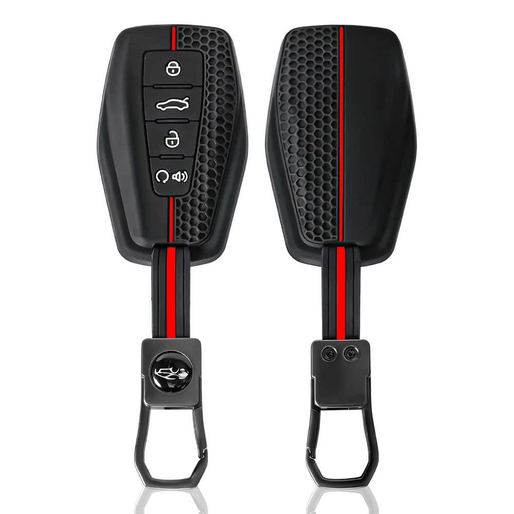 for Geely Silicone car key cover case for Geely coolray X6 emgrand Global Hawk GX7 remote car accessories shell holder set