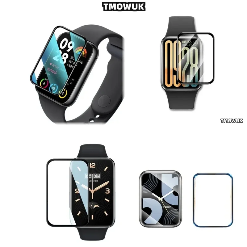 

For Xiaomi Band 4 5 6 7 8 9 10 Pro, Full Frame PMMA Screen Protector, Bubble-Free Application