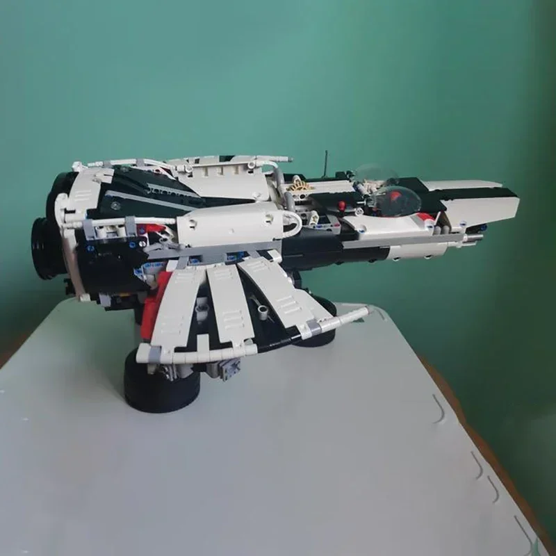 Blocs de construction Moc, modèle de croiseur spatial classique, briques technologiques, avion de Science-Fiction, jouets de bricolage pour enfants