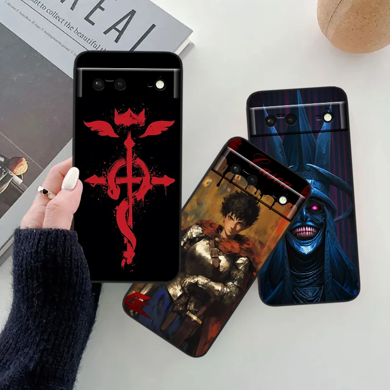 Legend Of Sword Wind Cool For Google Pixel 8 7A 7 6A 6 5A 5 4 4A XL 5G Black Silicon Shockproof Shell Back Phone Case